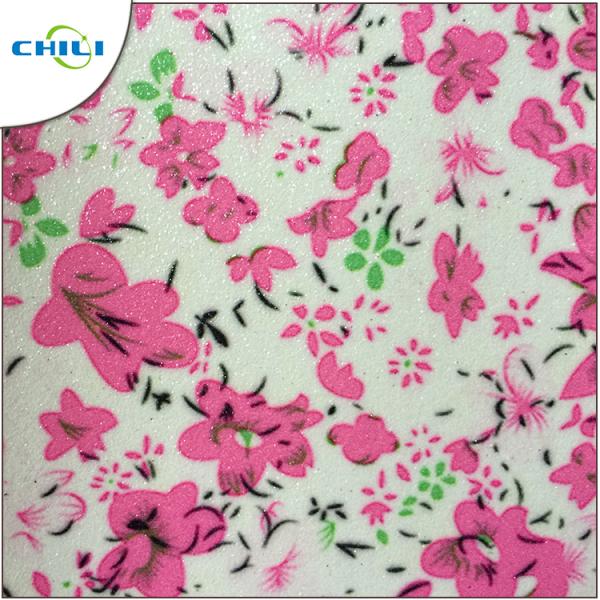 Withstand Scratches Printed Faux Leather Fabric Durable Long Lasting Time