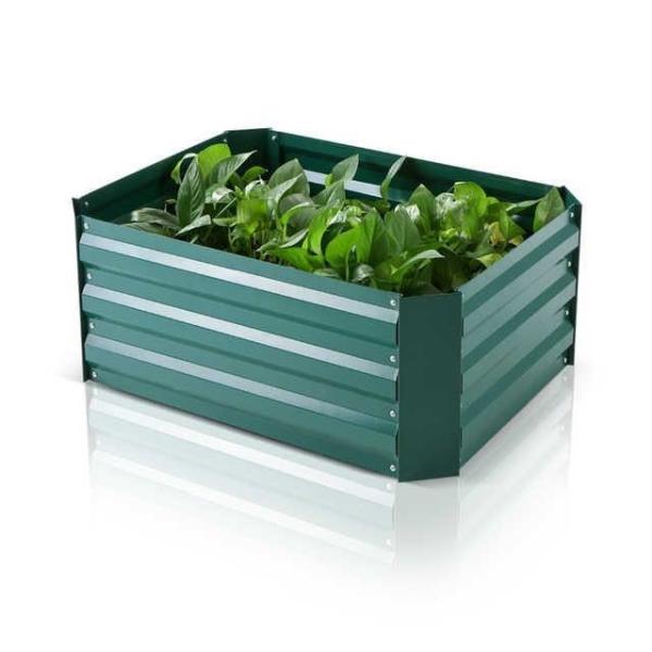 Quality 7.9kg Power Coated Surface 8x3ft Raised Metal Garden Bed wholesale