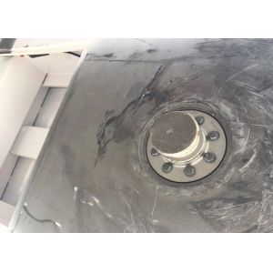 Heavy Duty White Color Semi Bed Trailer For 60 Tons Loading Capacity