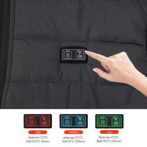 OEM USB Electric Heated Padded Gilet FCC Heated Battery Operated Vest