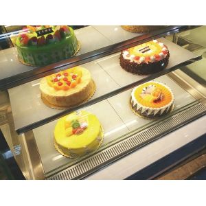 Upright 50HZ Cake Display Refrigerator Multiscene Wear Resistant