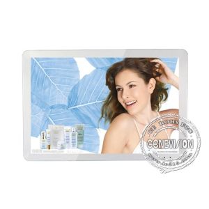 Cheap 22 Inch Back Hanging Subway Digital Signage / Grey Color Bus Media Player for sale