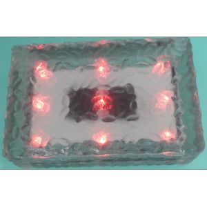 LED Solar Powered Crystal Waterproof Solar Ice Rocks Light LED Solar Ice Brick