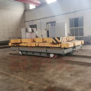 Cable Drum Powered Rail Transfer Trolley 50 Tons Mold Plant Motorized Battery