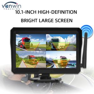 10.1 Inch 1080P Wireless Car Monitor Camera Kit Night View Function Camera Split