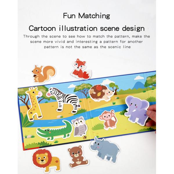 Magnetic Puzzle Book for Early Education Educational Toys with Scenes