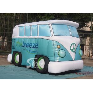 5m long giant advertising inflatable van for promotion with custom logo printed