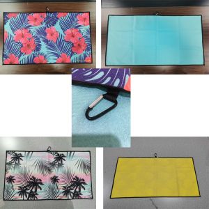 Embroidered White Microfiber Golf Towel Bulk Custom and customized logo