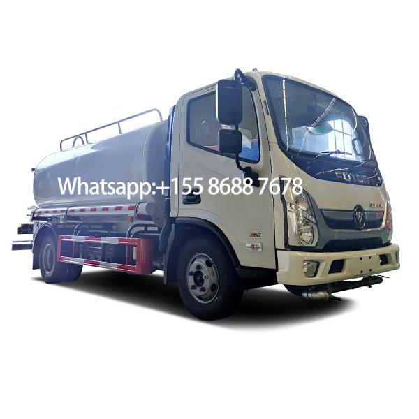 Quality FOTON 4X2 RHD Water Bowser Truck with 5cbm Tanker Volume wholesale