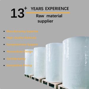 White Glassine Paper Label Material 80g Coated Paper with Permanent Acrylic