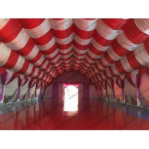 Colorful Semicircle Inflatable Dome Tent PVC Waterproof With Luxury Lining