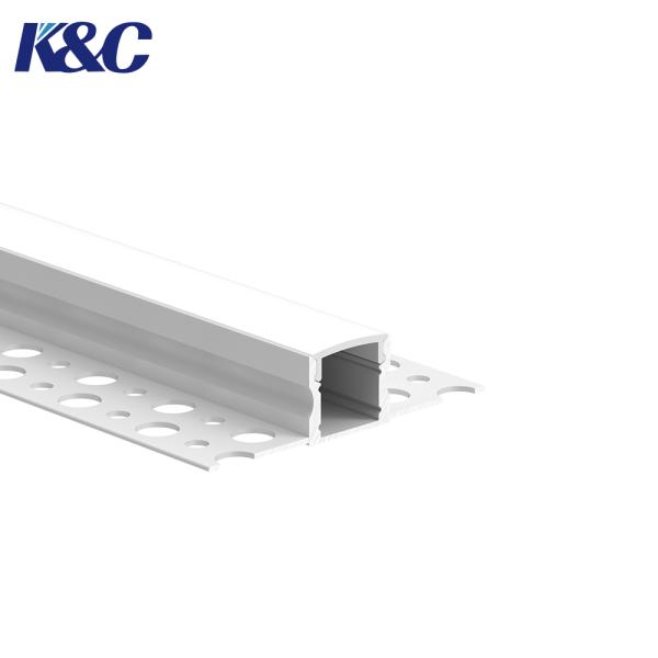 W58.0 × H15.0mm IP20 Rated Recessed Aluminum LED Profile with PCB Width up to 12