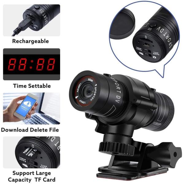 90MM*30MM Night Vision Video Camera Recorder Waterproof IP66