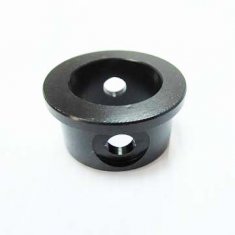 Billet aluminum adaptor anodized in black, CNC Custom Machining