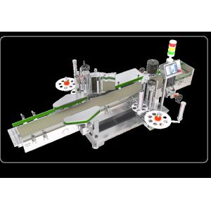 Double Two Side Flat Bottle Sticker Labeling Machine Large Barrel 1500 Pieces H