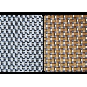 Architectural 0.5mm Decorative Woven Wire Mesh For Home Deco Furniture Cabinet