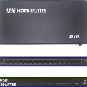 HDMI Video Splitter 1 In 16 Out , AV Video Distributor For 4K Displays