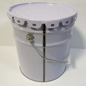 Cheap Rustproof And Durable Metallic Coating Metal Paint Bucket With Metal Handle for sale