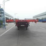 3- Axle Flat Bed Semi Trailer Truck 40 Ton Payload Car Carrier Semi Trailer