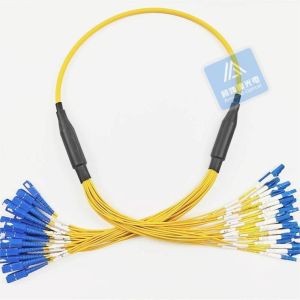 24F Sc Lc Armored Fiber Patch Cord LSZH 7.0MM Rodent Resistant FTTX Datacenter