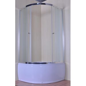 4mm Tempered Fabric Glass Quadrant Shower Enclosures With Handle / Wheels