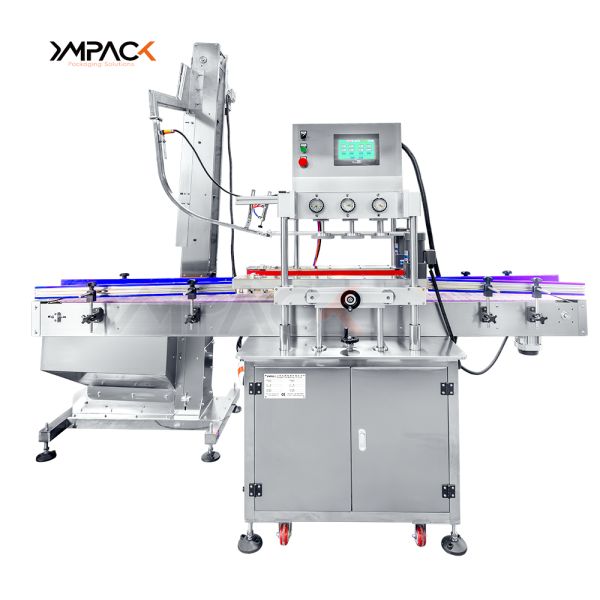 YIMU CM300 Automatic In-Line Lug Cap Screw Press Capping Machine (for Small