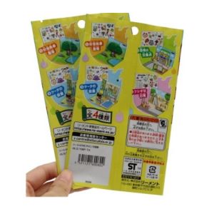 Customized Printing Child Toy Plastic Packaging Bag With Hole