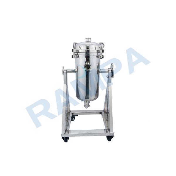 Quality Three Cores 316L Rotary Titanium Industrial Water Filter Housing With Pulley Wheels wholesale