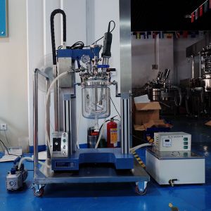 Cosmetic Cream Making Machine Vacuum Emulsifying Mixer 2L for Laboratory