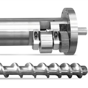 Cheap Customized Bimetallic Screw Barrel Ø15-Ø300 For Plastic Extrusion And Recycling Machine for sale