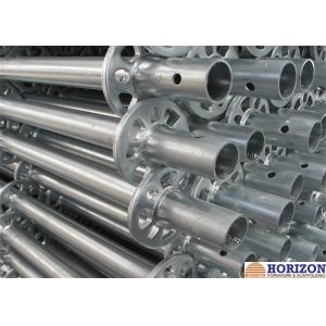 Q345 Steel Ringlock Scaffolding System For Contracting Work , HDG Finishing