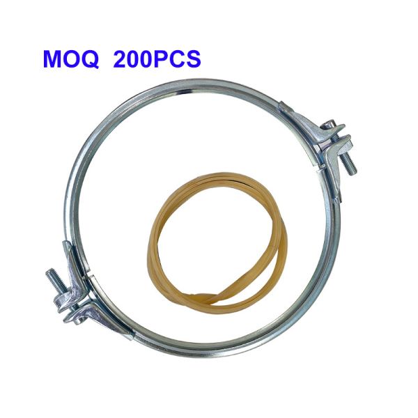 Heavy Duty Pipe Clamps with Adjustable Gasket Thickness and Two-Piece Structure