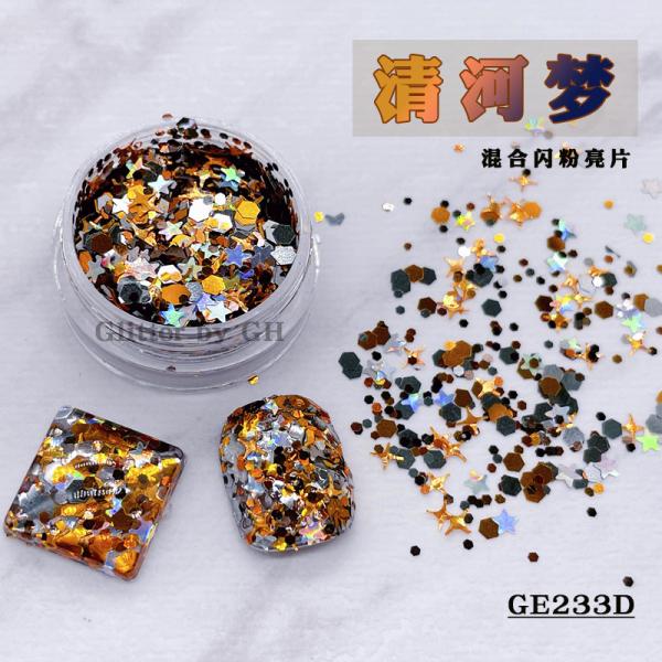 Multi Colors Loose Chunky Glitter Mix Fine Polyester Glitter Bulk For Nail Art DIY Craft