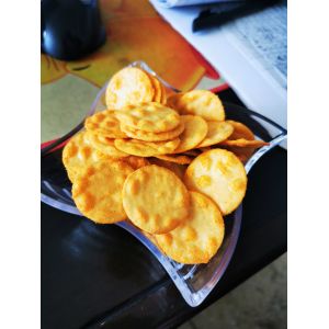 Crispy And Crunchy Cheese/BBQ/Spicy Flavor Chineses Bugles Rice Cracker Mix