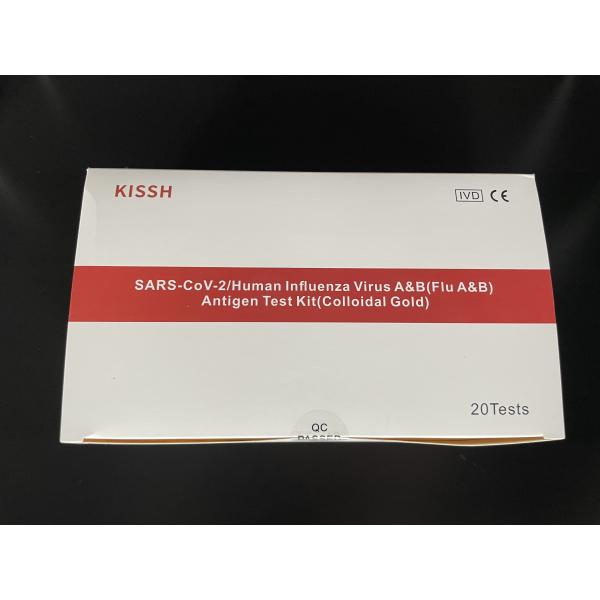Quality 15 Minutes SARS-CoV-2 Influenza Rapid Test Kit Human Flu Virus A & B Colloidal Gold wholesale