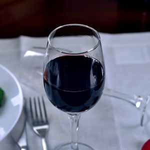 Crystal Clear Machine Blown Goblet Wine Glass 390ml 13Oz For Red Wine