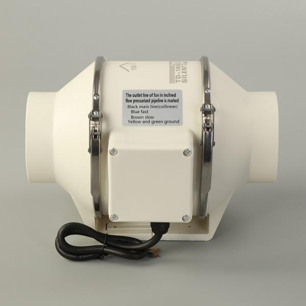 Wall Mounting Mixed Flow Inline Duct Fan With Variable Speed Controller 100mm