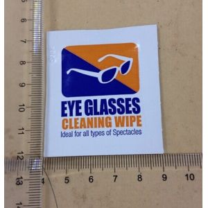 Disposable single packed customized eyeglasses cleaning wet wipes