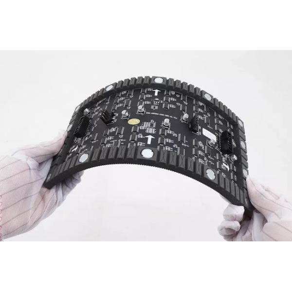 High Resolution P2mm Soft Curved Shopping Mall Cylinder Flexible Led Display