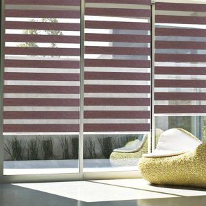 Customized Electric Smart Zebra Shading Window Blinds for Superior Shading