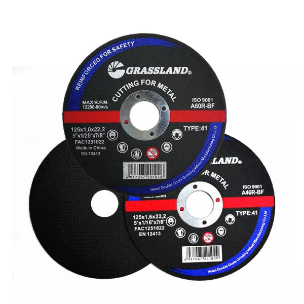Quality Grassland OEM Inox 5 Inch 125*1.2*22 Abrasive Cutting Discs wholesale