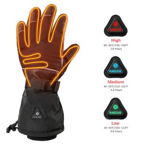 FCC Rechargeable Heated Motorcycle Gloves Electric Warming Mittens for Winter