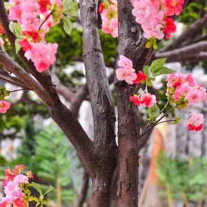 250cm Plastic Artificial Cherry Blossom Tree Decoration Plant For Reception