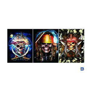 Flip Lenticular 3D Posters With Skull Designs / Lenticular Photo Printing