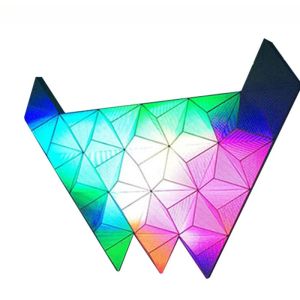 High Brightness Indoor 3d LED Triangular DJ Screen for Nightclub Stage Pub Visual Effects