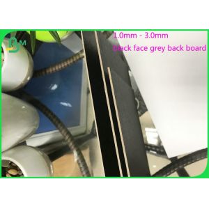 1mm 1.5mm 2.0mm 2.5mm 3.0mm One Face Laminated Black Cardboard With Grey Back