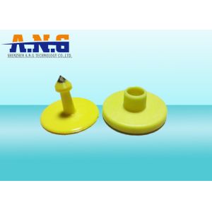 125KHz EM4305 TPU RFID Passive Rfid Animal Tags For Cattle Sheep , Dia 30mm