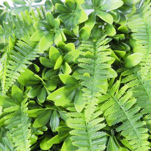 3D Mixed Artificial Bushes Greenery Wall Plastic Faux Flowers Grass Panel