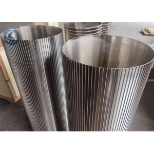 Wedge Wire Wrapped Slotted Rotary Screen Drum Back Wash