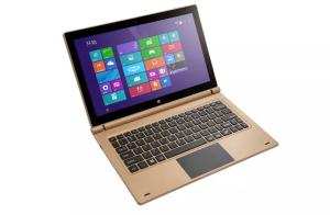 Cheap Customized Gold Color POGO PIN Keyboard , Portable PC Keyboard For Win 8 / Win 10 for sale